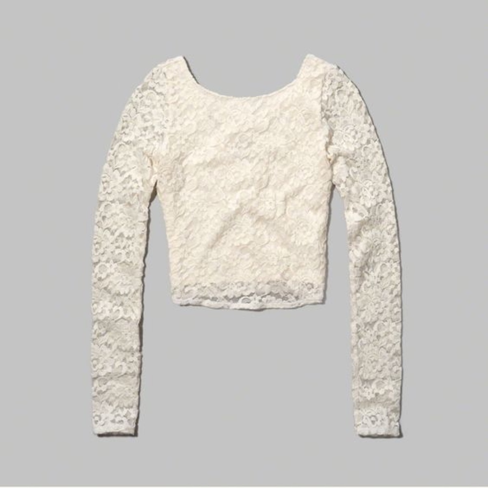 Lace Crop top with Cross Strap Back